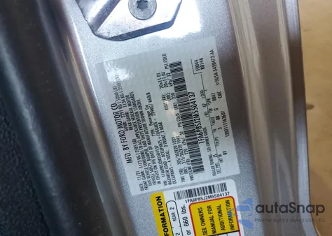 2021 Ford Mustang Shelby Gt500 из США, поврежденный, VIN 1FA6P8SJ2M5504137